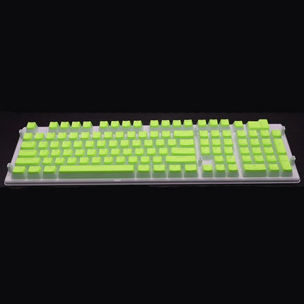 Pudding Double-layer Two-color 108-key Mechanical Translucent Keycap, White, Black, Gray, Sky Blue, Lemon Yellow, Violet, Orange, Apple Green, Red, Cheese Green, Dark Blue, Dark Coffee, Cyan, Light Coffee, Pink
