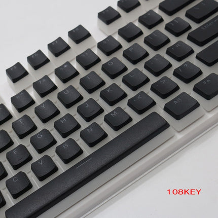 Pudding Double-layer Two-color 108-key Mechanical Translucent Keycap, White, Black, Gray, Sky Blue, Lemon Yellow, Violet, Orange, Apple Green, Red, Cheese Green, Dark Blue, Dark Coffee, Cyan, Light Coffee, Pink
