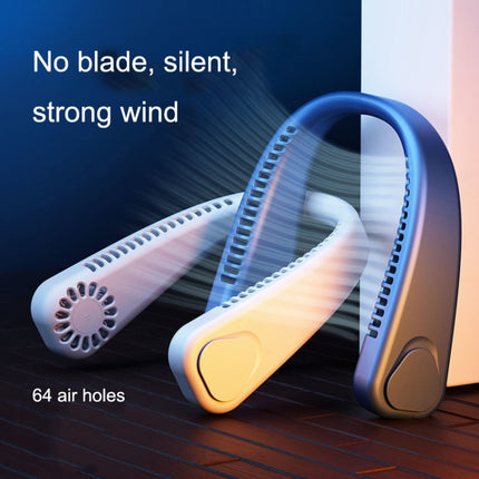 F2 USB Outdoor Portable Hanging Neck Fan, White, Pink, Blue, Green