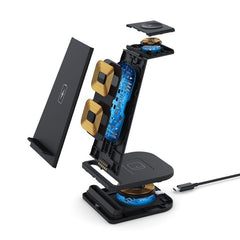 QGeeM QG-WC05 3 In 1 Portable Detachable Wireless Charger