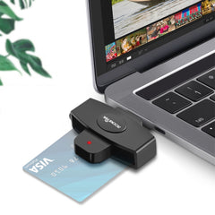 Rocketek CSCR3 Smart CAC Card Reader Type-C Bank Tax Declaration SIM Card/IC Card ID Card Reader