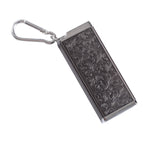Black Engraved Flower