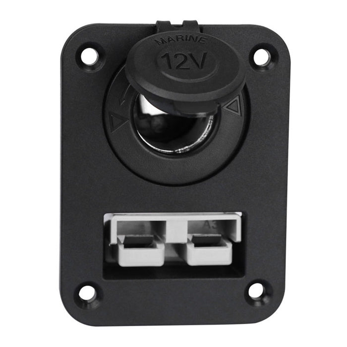 Andersen Panel Large Current Plug With 12V Cigarette Lighter Panel Combination, PA5403