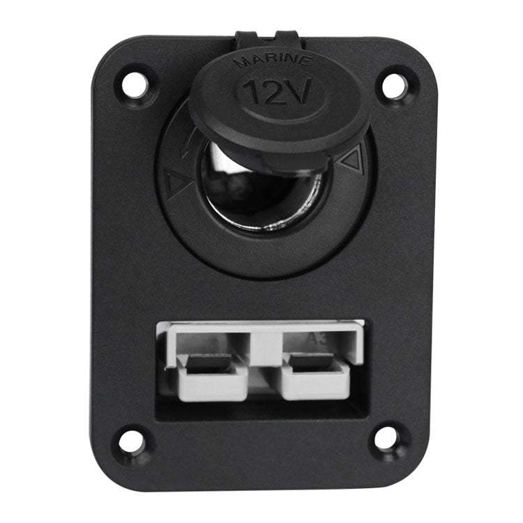 Andersen Panel Large Current Plug With 12V Cigarette Lighter Panel Combination