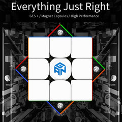 GAN356M Competition Foggy Third-Order Magnetic Magic Cubes, Style: