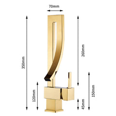 All-copper Rotatable Countertop Basin Hot And Cold Water Faucet, Hot And Cold Water Faucet