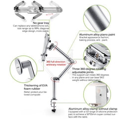 TB-03 Aluminum Alloy Tablet PC Stand Lazy Bedside Desktop Folding Camera Microphone Stand