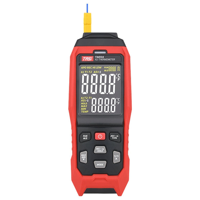 TASI Contact Temperature Meter K-Type Thermocouple Probe Thermometer, Style:, TA612A Single Channel, TA612B Dual Channels, TA612C 4 Channels