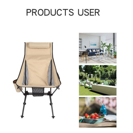 Outdoor Camping Aluminum Alloy Portable Folding Beach Chair