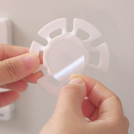 Organizador de cables con gancho de pasta sin dejar rastro, 6 unidades, para enrollar cables de datos y cables de alimentación