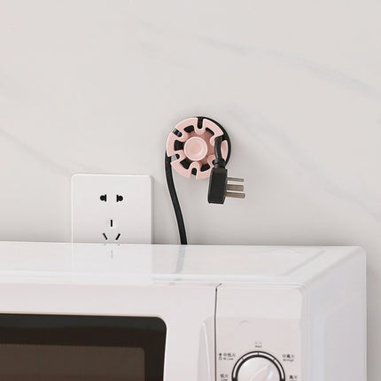 Organizador de cables con gancho de pasta sin dejar rastro, 6 unidades, para enrollar cables de datos y cables de alimentación