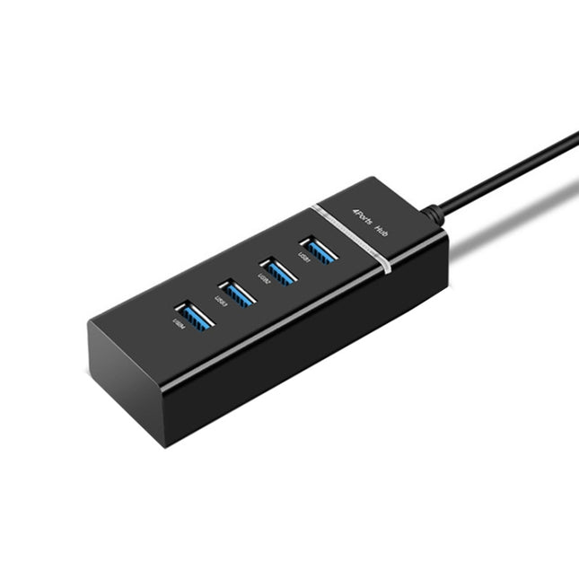 4 X USB 2.0 Ports HUB Converter, Cable Length: 15cm,Style：, Without Light Bar, With Light Bar Black, With Light Bar White