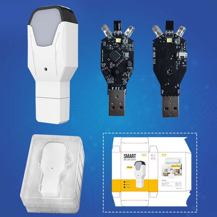 2 PCS IR18 Multifunctional Infrared WiFi Intelligent Voice Remote Control With Night Light Function