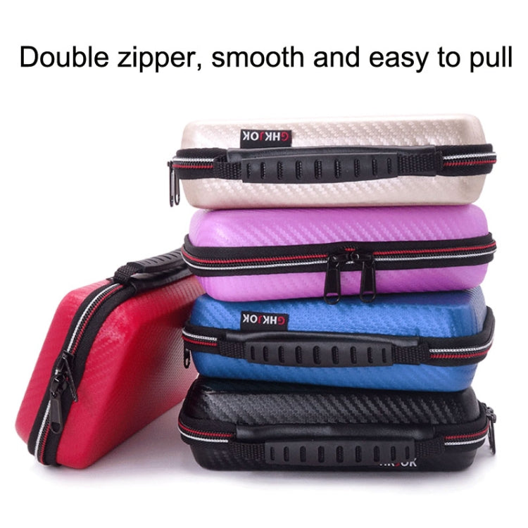 CHKJOK GH1818 EVA Protective Game Console Bag For Nintendo 3DS XL, GH1818 Black, GH1818 Blue, GH1818 Pink, GH1818 Red, GH1818 Gold