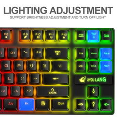 ZIYOU LANG T87 Gaming Luminous Wireless Keyboard and Mouse Set