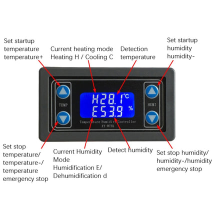 Digital Display High-Precision Double-Off Automatic Constant Temperature Humidity Control Panel