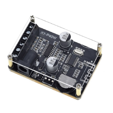 30W/40W Stereo Bluetooth Power Amplifier Plate 12V/24V High Power Digital Power Module, 30W/40W Bare Plate, 30W/40W With Acrylic Shell