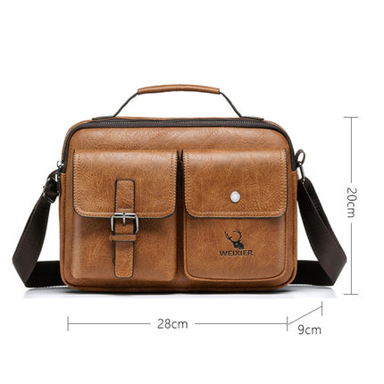 WEIXIER 9558 Large Capacity Men Bag Retro Shoulder Bag