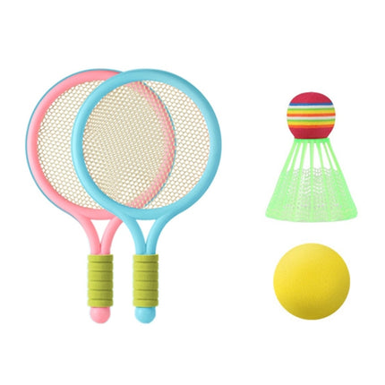 1 Pair Children Badminton Tennis Racket Outdoor Sports With Two Balls, Blue, Pink, Green, Blue Pink, Pink Green