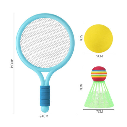 1 Pair Children Badminton Tennis Racket Outdoor Sports With Two Balls, Blue, Pink, Green, Blue Pink, Pink Green