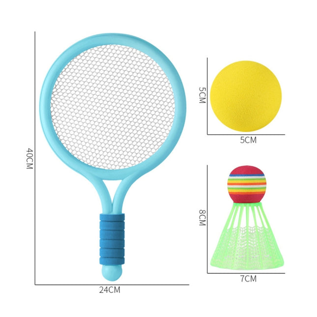 1 Pair Children Badminton Tennis Racket Outdoor Sports With Two Balls, Blue, Pink, Green, Blue Pink, Pink Green