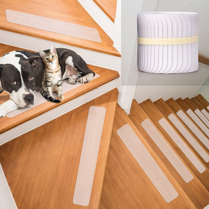 15 PCS PEVA  Rubber Non-marking Step Non-slip Tape,Size:, 10 x 60cm, 10 x 81cm, 15 x 61cm, 15 x 76cm, 15 x 81cm