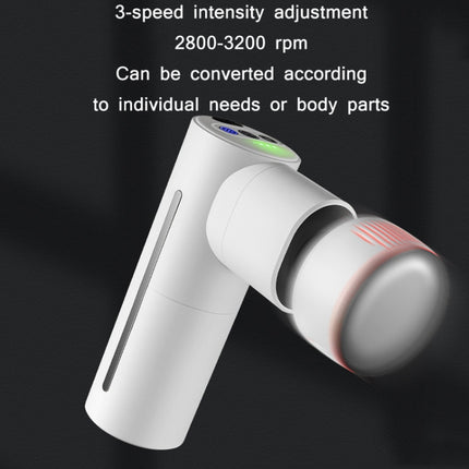 Cooling Hot Compress Fascia Muscle Relaxation Brushless Massager, Metal Gray, Grinding White