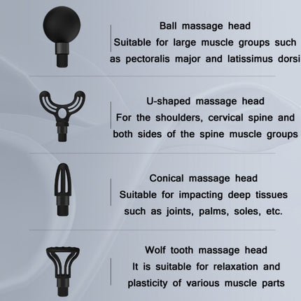 PS818 Variable Speed Vibrating Mini Muscle Fascia Relax Massager, 12 Gear (Black), 12 Gear (Gray), 12 Gear (Green), 12 Gear (Red), 12 Gear (Pink)