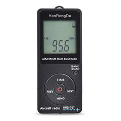 Mini Aviation Band Radio Can Set Automatic Shutdown FM, AM, AIR Radio