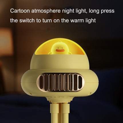 Stroller Portable Multi-Function Silent Octopus Bladeless Fan, White, Yellow, Pink