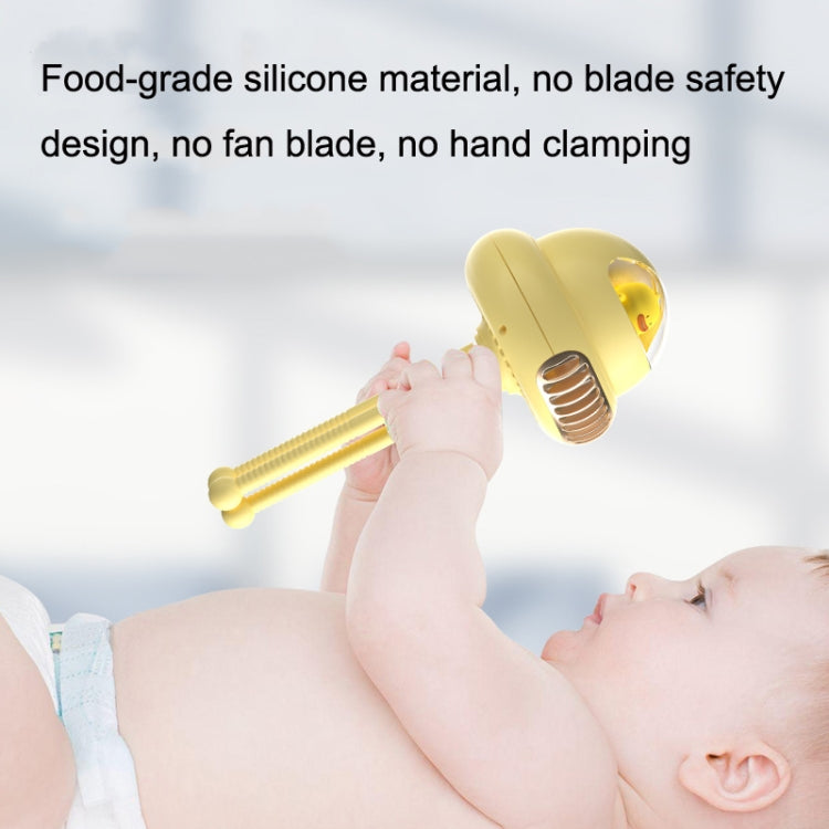 Stroller Portable Multi-Function Silent Octopus Bladeless Fan, White, Yellow, Pink