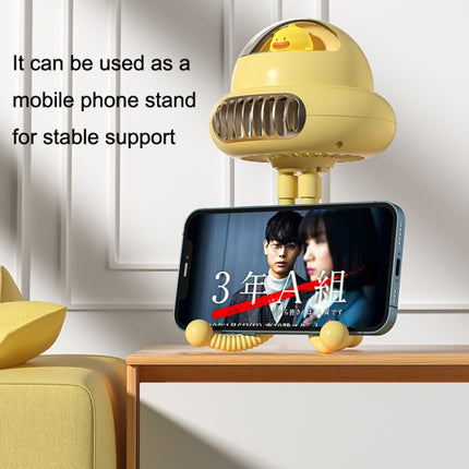 Stroller Portable Multi-Function Silent Octopus Bladeless Fan, White, Yellow, Pink