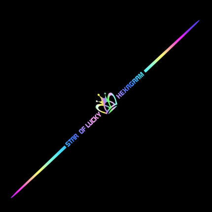 2pcs 60cm Colorful Laser Car Stickers Body Scratches Cover Car Stickers
