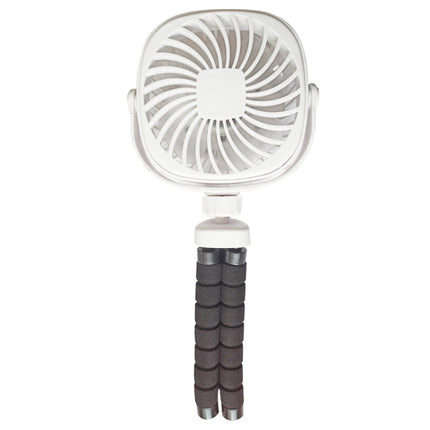 Octopus Stroller Deformation Fan Desktop Portable Handheld USB Small Fan, 1200mAh White, 1200mAh Pink, 1200mAh Black, 2200mAh White, 2200mAh Pink, 2200mAh Black
