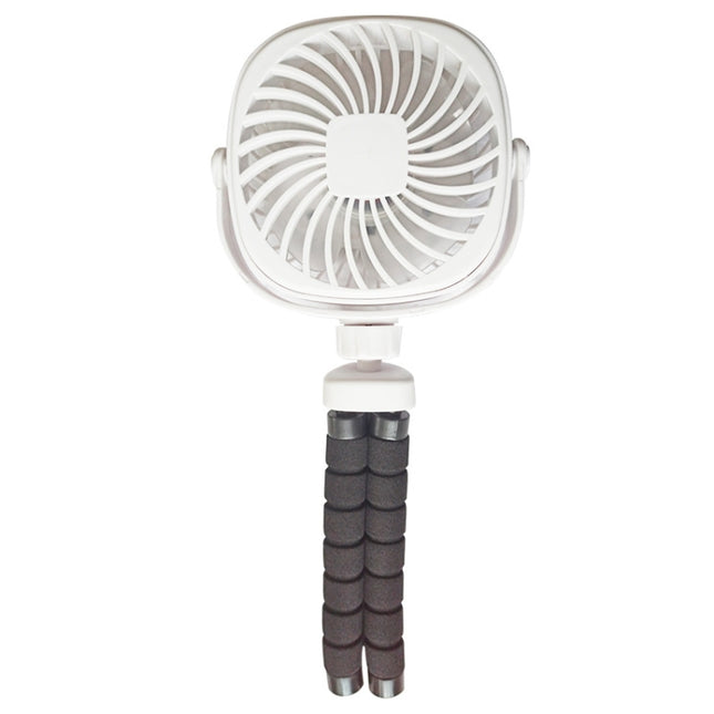 Octopus Stroller Deformation Fan Desktop Portable Handheld USB Small Fan, 1200mAh White, 1200mAh Pink, 1200mAh Black, 2200mAh White, 2200mAh Pink, 2200mAh Black