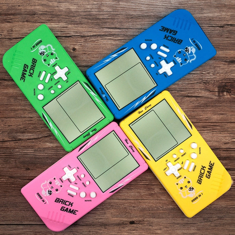 Large Screen Retro Children Handheld Game Console, Blue, Pink, Yellow, Green