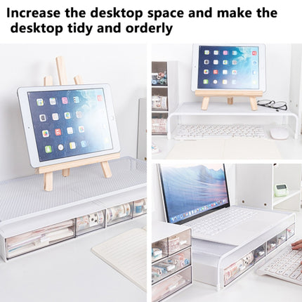 Computer Elevated Rack Monitor Bracket Storage Rack,Style:, Single Layer, Lengthen Single Layer, Double Layer, Single Layer+Three Layers, Double Layer+Three Layers