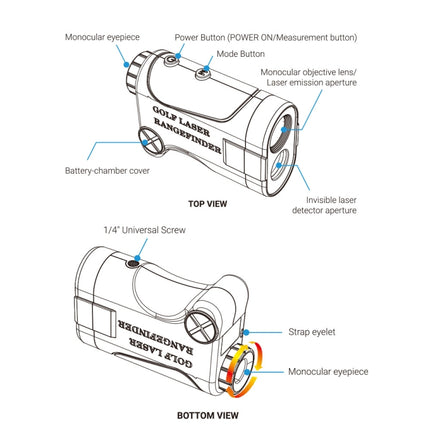 APEXEL 1200m Golf Laser Infrared Telescope Rangefinder, APL-LRM1200