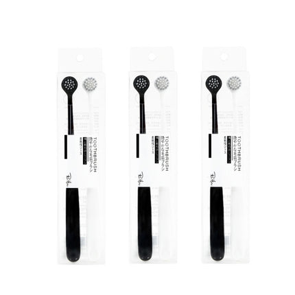3 Boxes RAOYI Spiral Hair Couple Teeth Brush Small Round Head Adult Soft Hair Toothbrush