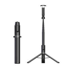Desktop Multi-Function Live 1.3m Tripod Portable Integrated Bluetooth Selfie Rod, Black Red, Black, White Silver