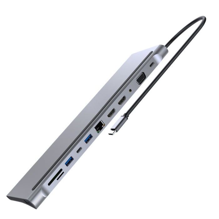 12 In 1 Type C Laptop Smart Docking Station