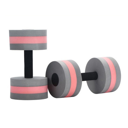 1pair Water Floating Dumbbell EVA Foam Swimming Pool Exercise Adjustable Dumbbell