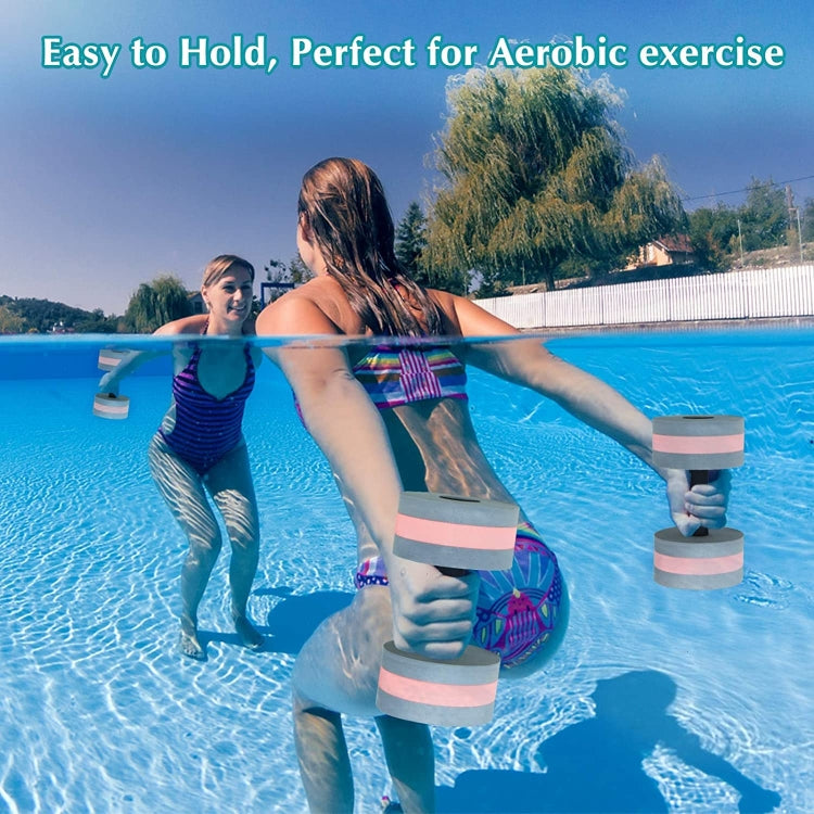 1pair Water Floating Dumbbell EVA Foam Swimming Pool Exercise Adjustable Dumbbell