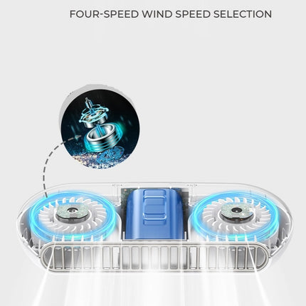 Handheld Mini USB Charging Desktop Portable Stroller Octopus Fan, White, Pink