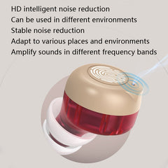 Older Young Sound Amplifier Sound Collector Hearing Aid, (Red Blue), (Black), (White)