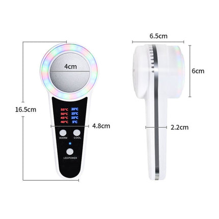 USB Charging Red and Blue Light Hot and Cold Hammer Beauty Instrument