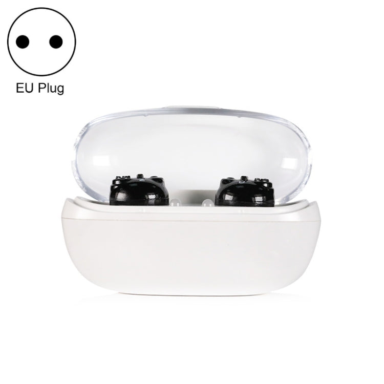 Old People Voice Amplifier Hearing Aid Magnetic Charge Dual-unit Sound Collector, US Plug, EU Plug