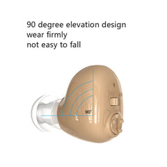 Elderly Sound Amplifier Portable Ear Canal Rechargeable Hearing Aid, Specification:, US Plug, EU Plug