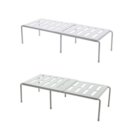 2460 Retractable Multifunctional Kitchen Shelf, White, Grey