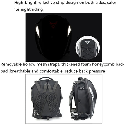 MOTOCENTRIC 11-MC-0102 Motorcycle Rear Seat Helmet Bag